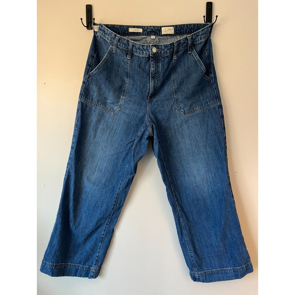 Universal Thread High Rise Wide Leg Jeans Women’s Size 17 Medium/Dark Wash Stret